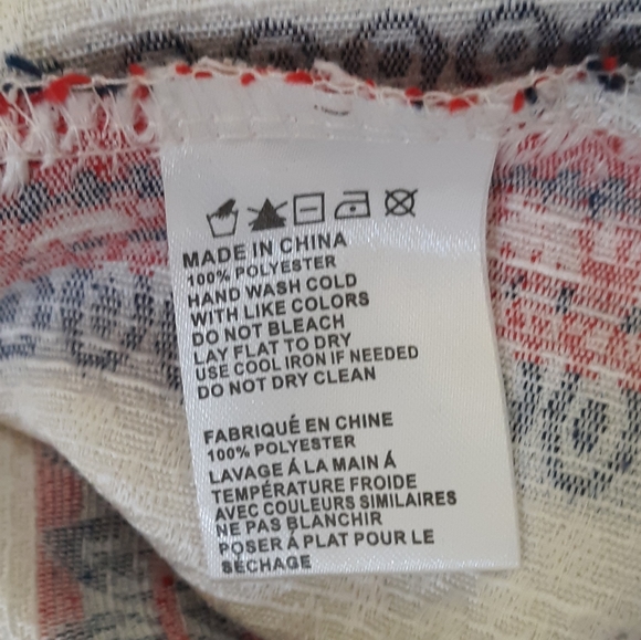 ETHEREAL paper crane boho tunic top LG NWOT *C3 - Picture 3 of 7